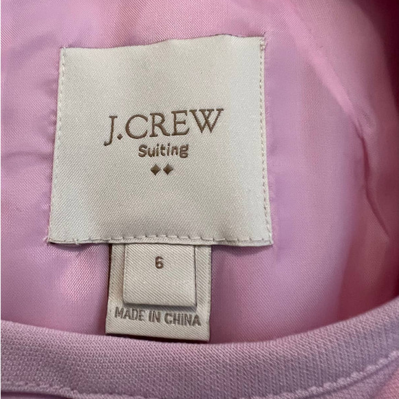 J. Crew Suiting Sleeveless Sheath Dress Size 6 in Pink Knee Length - Picture 4 of 6